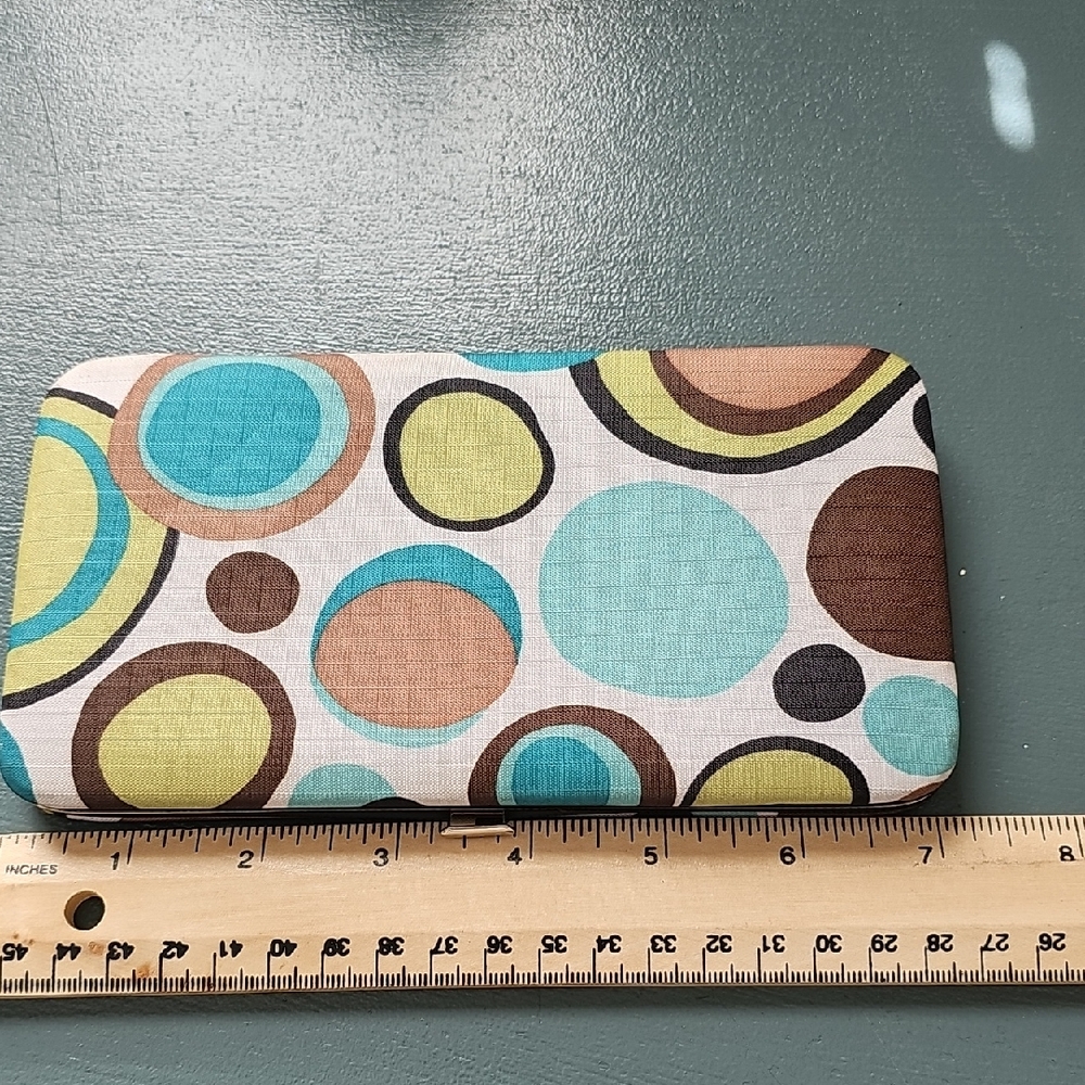Braciano Snap Wallet Colorful Circle Patterned Case.